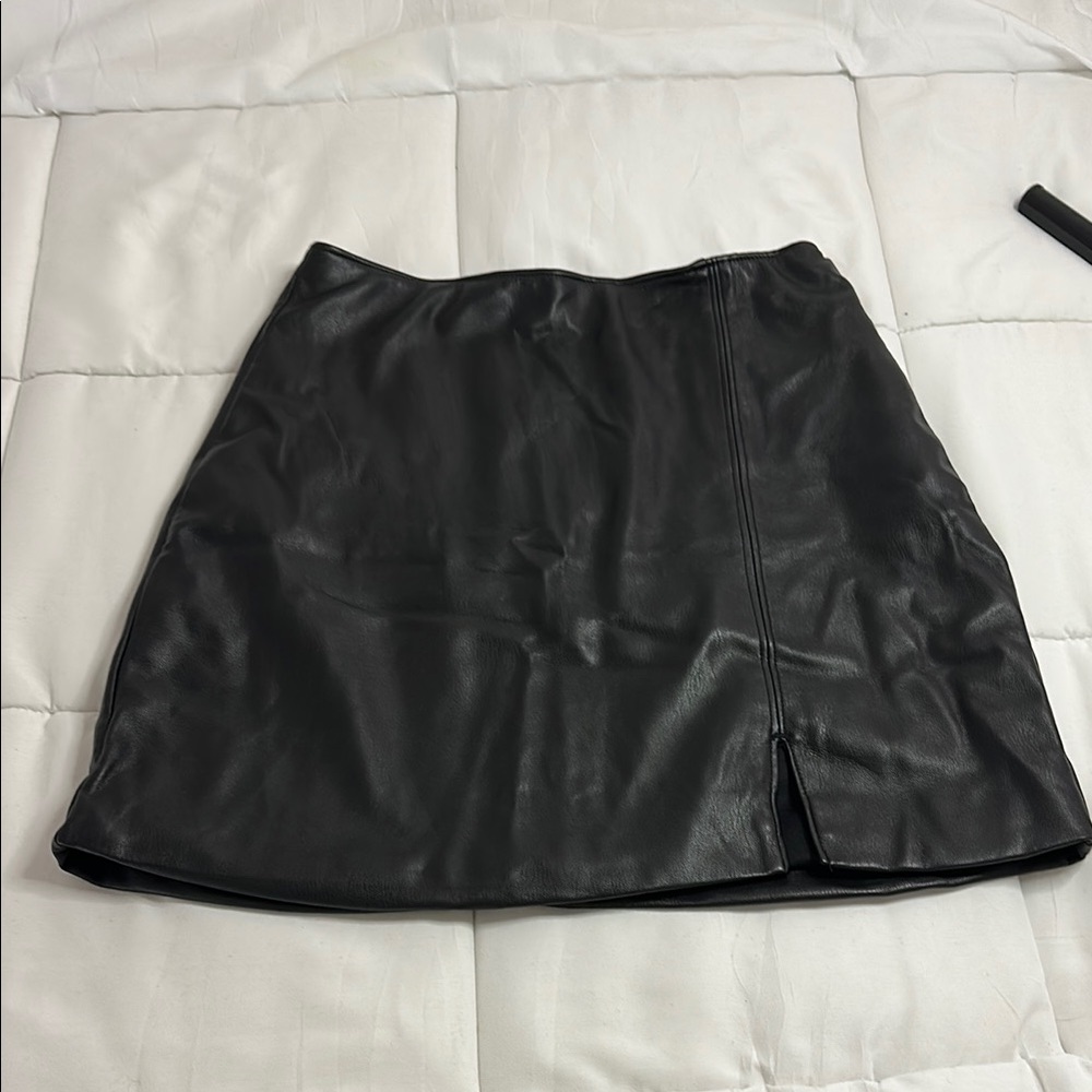 Hollister Black A-Line Mini Skirt with Slit